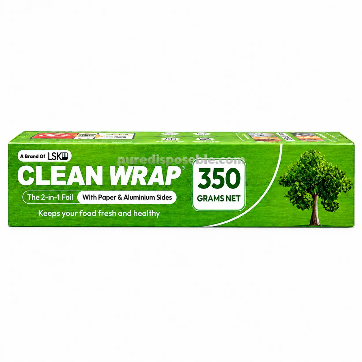 2 IN 1 PAPER & ALUMINIUM FOIL