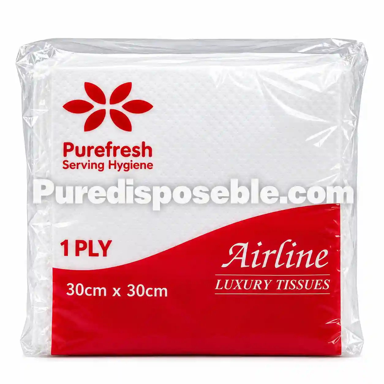 PUREFRESH 12X12 1PLY ( 100 PCS)