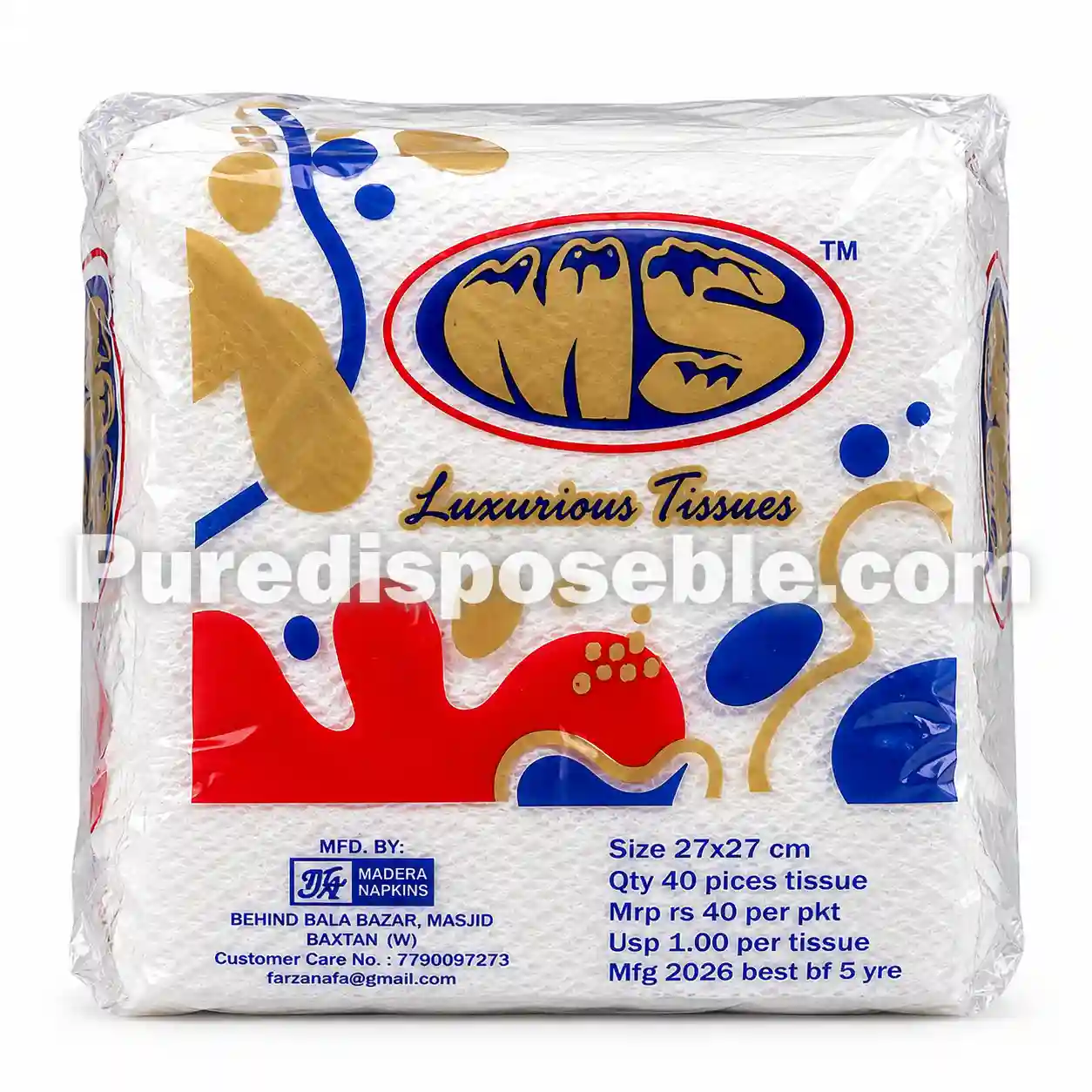 MS NAPKIN ( 50 PKT IN A BAG )